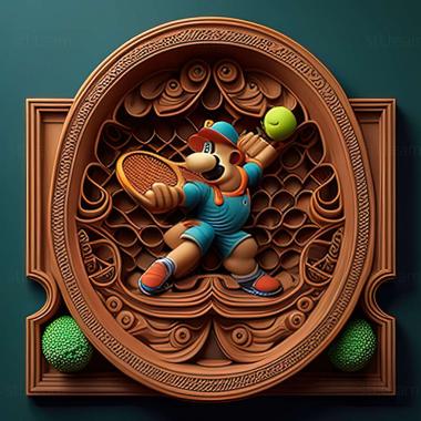 3D model Mario Tennis Aces game (STL)